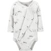 imageSimple Joys by Carters unisexbaby 4pack Side Snap BodysuitBrownGrey Forest AnimalsWhiteBear Print
