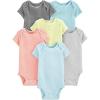 imageSimple Joys by Carters Unisex Babies ShortSleeve BodysuitMini Stripe