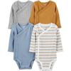 Dusty Blue/Gold/Grey Heather/White Stripe