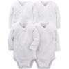 imageSimple Joys by Carters unisexbaby 4pack Side Snap BodysuitWhite
