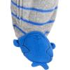 imageSimple Joys by Carters Baby Boys 2Pack Fleece Footed Sleep and PlayBlue DinosaurGrey Stripe