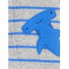 imageSimple Joys by Carters Baby Boys 2Pack Fleece Footed Sleep and PlayBlue DinosaurGrey Stripe