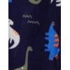 imageSimple Joys by Carters Baby Boys 2Pack Fleece Footed Sleep and PlayBlue DinosaurGrey Stripe