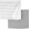 imageSimple Joys by Carters UnisexBaby 2Pack Cotton Gauze BlanketGreyWhite Stripe