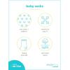 imageSimple Joys by Carters Baby Boys 12Pack SocksPinkPurpleMint Green