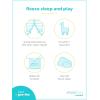 imageSimple Joys by Carters Baby Boys 2Way Zip Thermal Footed Sleep and Play Pack of 2Blue StripeWhite Sharks