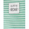 imageSimple Joys by Carters Baby Boys 2Way Zip Thermal Footed Sleep and Play Pack of 2Dark Grey DinosaurMint Green Stripe