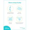 imageSimple Joys by Carters Baby Boys 2Way Zip Thermal Footed Sleep and Play Pack of 2Grey CowYellow Hippo