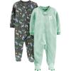 imageSimple Joys by Carters Baby Boys 2Pack Halloween Cotton Footed Sleep and Play