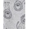 imageSimple Joys by Carters Boys 6Piece Snug Fit Cotton Pajama SetGold StripeGrey LionWhite Animal
