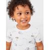 imageSimple Joys by Carters Boys 6Piece Snug Fit Cotton Pajama SetGold StripeGrey LionWhite Animal
