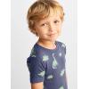 imageSimple Joys by Carters Boys 6Piece Snug Fit Cotton Pajama SetGreen StripeGrey HeatherIndigo Wash Dinosaur