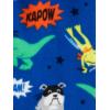 imageSimple Joys by Carters Boys and Toddlers 4Piece Pajama Set Cotton Top ampamp Fleece BottomAqua Blue TrucksBlack DinosuarCobalt BlueGrey Construction