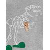 imageSimple Joys by Carters Boys and Toddlers 4Piece Pajama Set Cotton Top ampamp Fleece BottomDinosaur