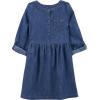 imageSimple Joys by Carters Girls 2Pack LongSleeve Dress SetBrown CheetahDark Denim