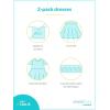 imageSimple Joys by Carters Girls 2Pack LongSleeve Dress SetGrey FloralPlum
