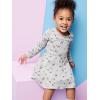 imageSimple Joys by Carters Girls 2Pack LongSleeve Dress SetGrey FloralPlum