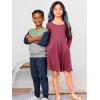 imageSimple Joys by Carters Girls 2Pack LongSleeve Dress SetGrey FloralPlum