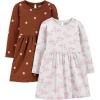 Brown Dots/Grey Heather Fox