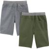 imageSimple Joys by Carters Boys Shorts Pack of 2GreenGrey