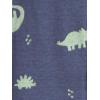 imageSimple Joys by Carters Kids 3Pack Snug Fit Footless Cotton PajamasGrey HeatherOlive DinosaurStripe