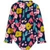 imageSimple Joys by Carters Girls Long Sleeve Zipper One Piece SwimsuitFloral