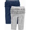 imageSimple Joys by Carters Baby Girls 4Pack PantsCoral PinkGreyNavy DotsPink