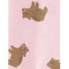 imageSimple Joys by Carters Baby Girls Cotton Footed Sleep and Play Pack of 2Pink BearWhite Floral