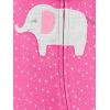imageSimple Joys by Carters Baby Girls Cotton Footed Sleep and Play Pack of 2Pink ElephantWhite Sea Life