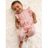 imageSimple Joys by Carters babygirls 2pack Fashion JumpsuitsPink StrawberriesWhite Vertical Stripe