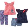 imageSimple Joys by Carters Baby Boys 4Piece Playwear SetBirdDotsFloralStripe