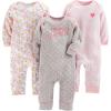 imageSimple Joys by Carters babygirls 3pack Jumpsuits