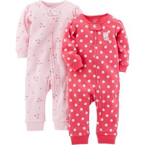 imageSimple Joys by Carters Baby 2Pack Cotton Footless Sleep and Play
