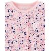 imageSimple Joys by Carters Baby Girls 2Pack Cotton Snap Footed Sleep and PlayGrey ButterflyPink Floral