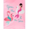 imageSimple Joys by Carters Girls 2Piece Assorted Rashguard SetsAqua Green SwanPink Mermaid