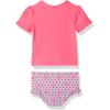 imageSimple Joys by Carters Girls 2Piece Assorted Rashguard SetsPink Anchor PrintSalmon Pink Crab