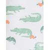 imageSimple Joys by Carters babyboys 6pack Shortsleeve BodysuitAlligatorDinosaurStripeTrucks