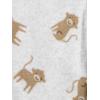 imageSimple Joys by Carters Baby 2Pack Neutral Fleece Footed Sleep and PlayGrey MonkeyWhite Owl