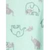 imageSimple Joys by Carters Baby 2Pack Neutral Fleece Footed Sleep and PlayGrey StarsMint Green Elephant