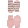 imageSimple Joys by Carters Baby Hat and Mitten SetGrey StripePinkHearts