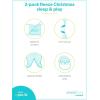 imageSimple Joys by Carters Baby Holiday Fleece Footed Sleep and Play Pack of 2Green SantaGrey Heather Reindeer