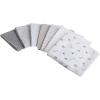 imageSimple Joys by Carters Unisex Babies Flannel Receiving Blankets Pack of 7GreyWhiteBlack