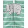 imageSimple Joys by Carters babyboys 4piece Jacket Pant and Bodysuit SetDark GreyGreyMint Green ElephantWhite Forest Animals