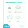 imageSimple Joys by Carters unisexbaby 6piece Bodysuits Short and Long Sleeve and Pants SetGrey HeatherWhite Animal PrintAvocadosStripeText Print