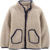 imageSimple Joys by Carters Baby Hooded Sherpa JacketWashed Khaki Brown