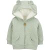 imageSimple Joys by Carters Baby Hooded Sweater Jacket with Sherpa LiningGreen