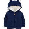 imageSimple Joys by Carters Baby Hooded Sweater Jacket with Sherpa LiningNavy