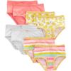 imageSimple Joys by Carters Girls 8Pack UnderwearGreyPinkFruitStripe