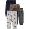 Brown/Dark Grey/Light Grey Bear Print/Navy