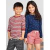 imageSimple Joys by Carters Boys 3Pack Long Sleeve Shirts Ivory Space DyeMaroon StripeNavy Rugby Stripe 12 Months